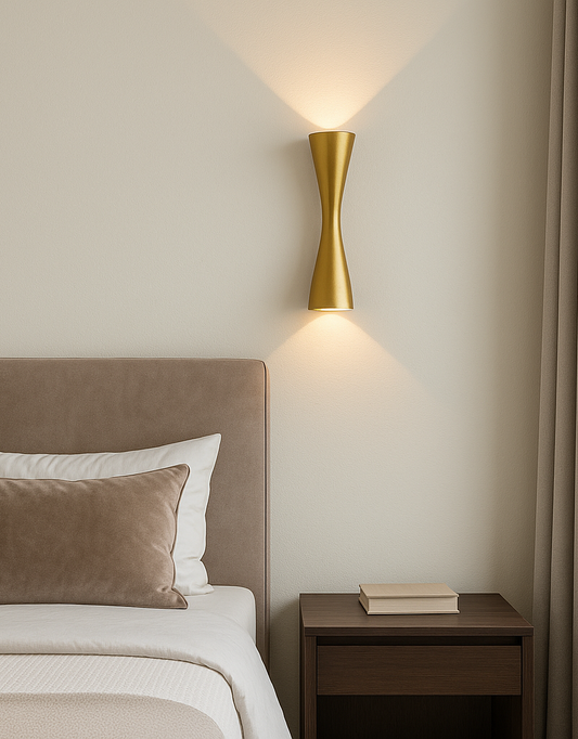 Contemporary Vertical LED Exterior Wall Mount Lamp
