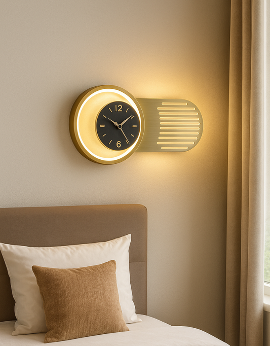 Modern Minimalist LED Backlit Wall Clock