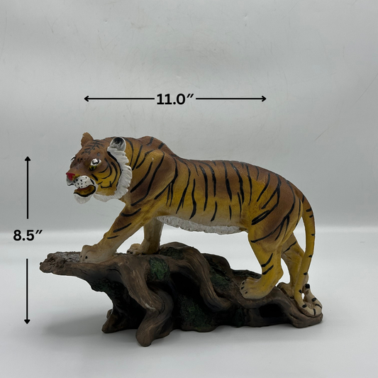 Majestic Tiger on Rocky Outcrop Decorative Figurine
