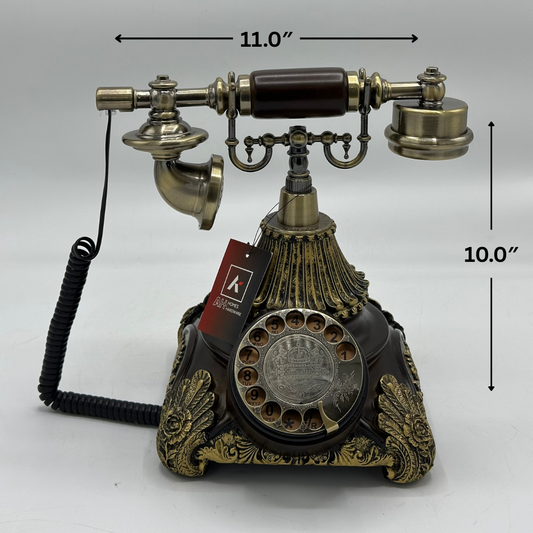 Vintage Style Rotary Dial Telephone - Decorative Classic Phone