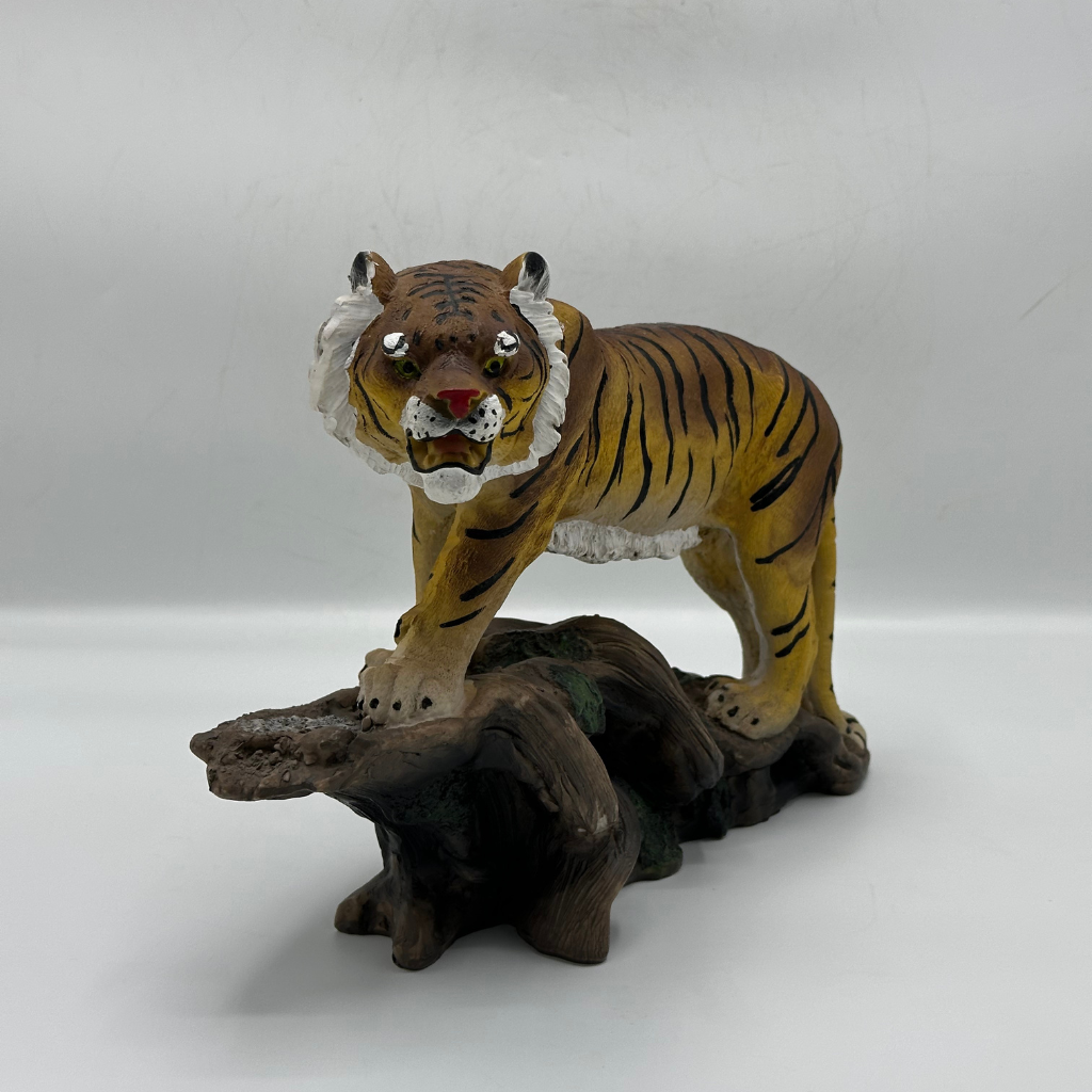 Majestic Tiger on Rocky Outcrop Decorative Figurine