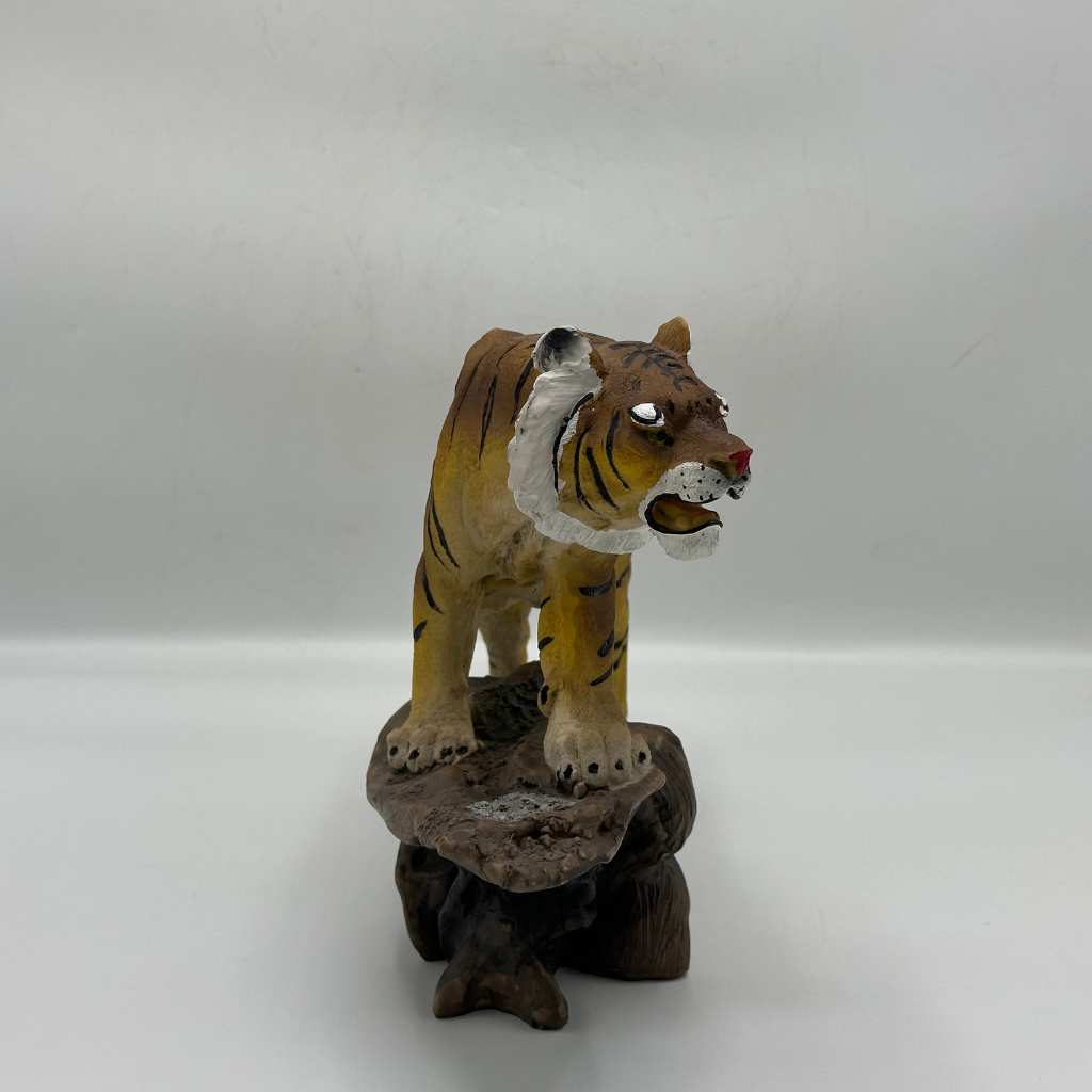 Majestic Tiger on Rocky Outcrop Decorative Figurine