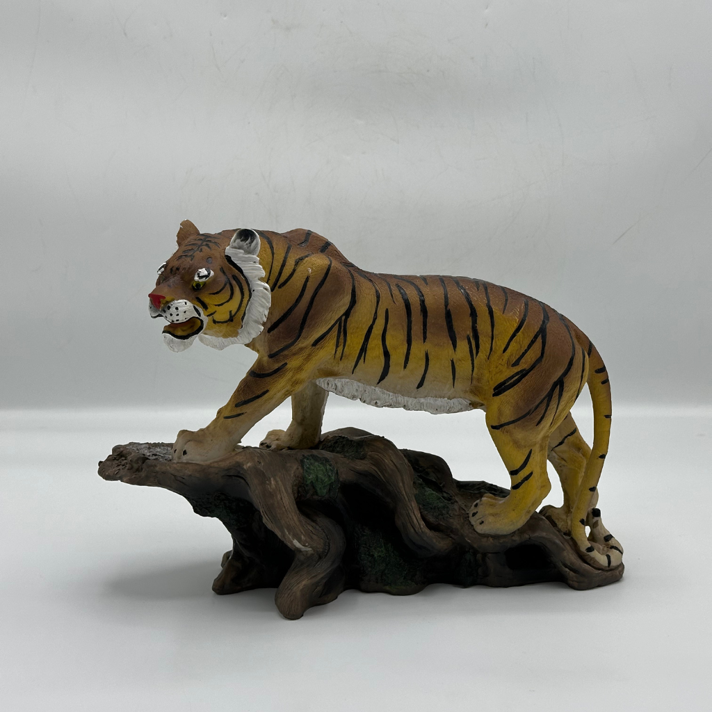 Majestic Tiger on Rocky Outcrop Decorative Figurine