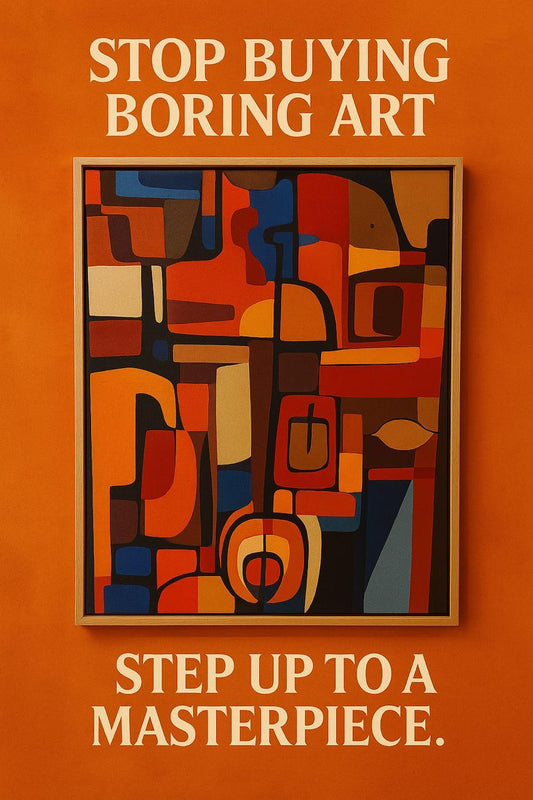Mid-Century Modern Abstract Masterpiece | Bold Geometric Wall Art